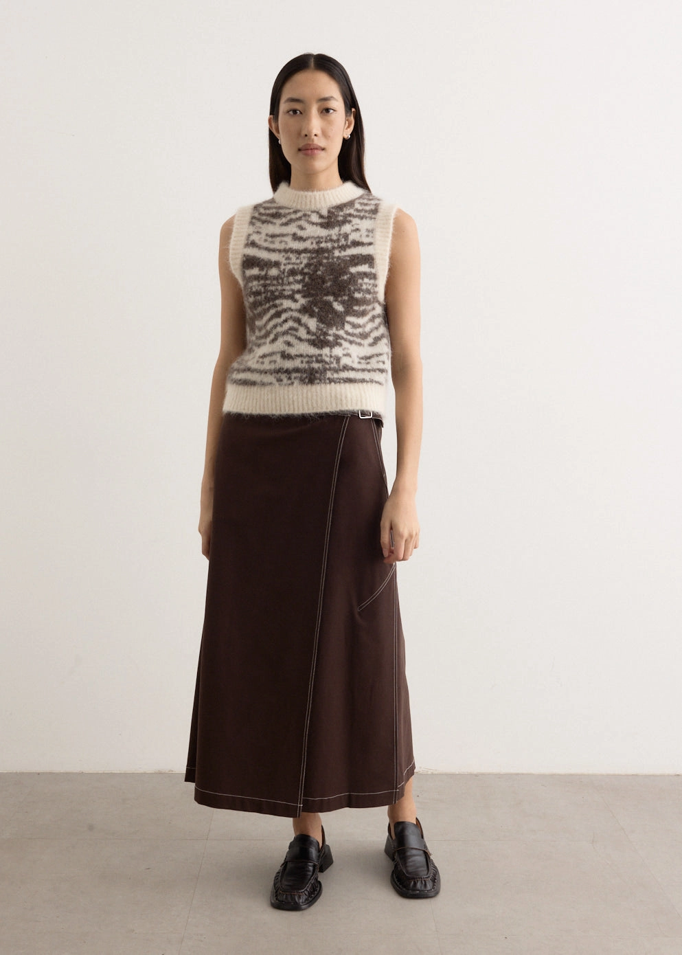 Umbra Wrap Midi Skirt