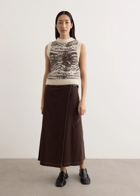 Umbra Wrap Midi Skirt