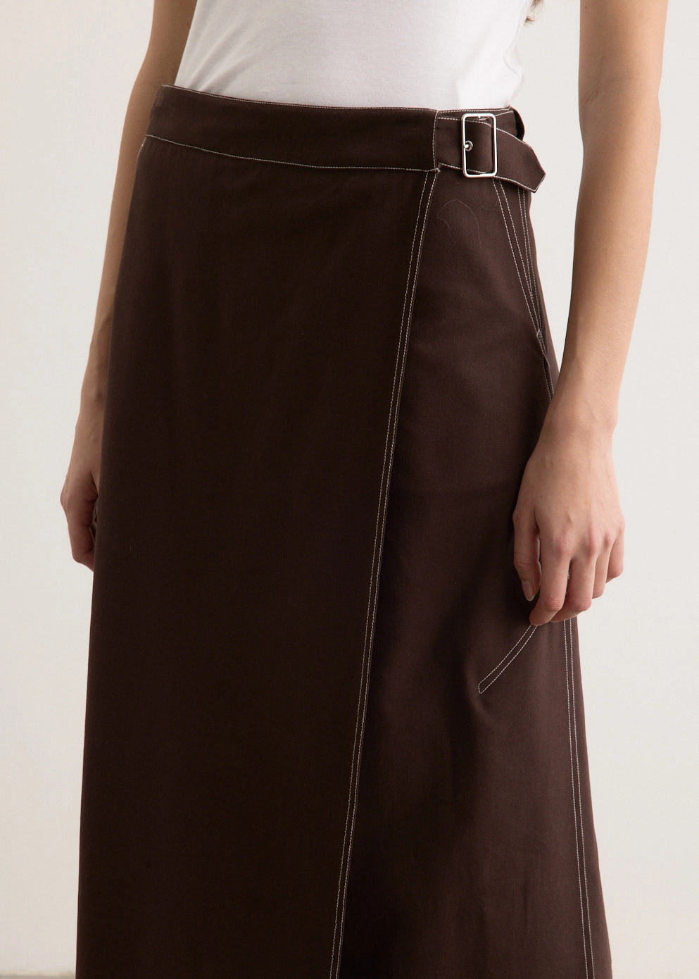 Umbra Wrap Midi Skirt