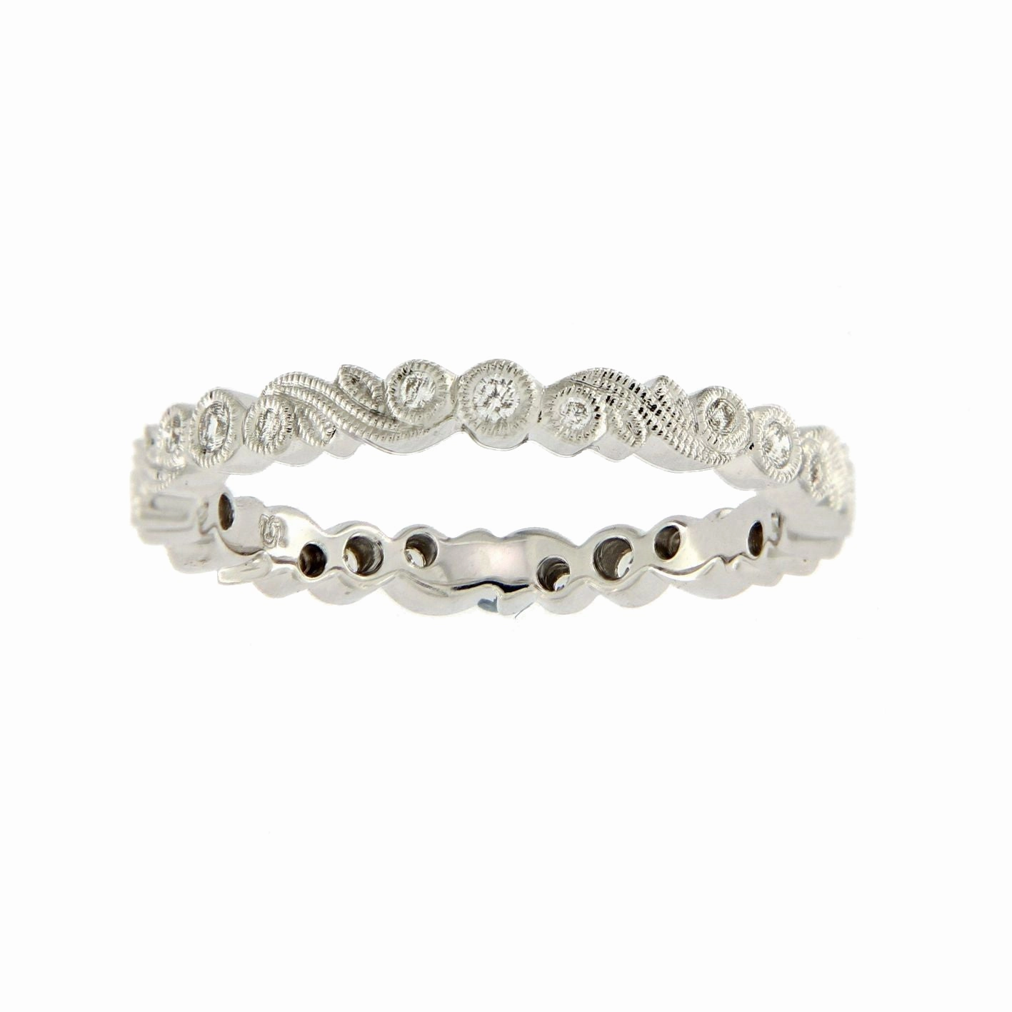 Ungar 18ct White Gold & Diamond 2.5mm Full Eternity Ring