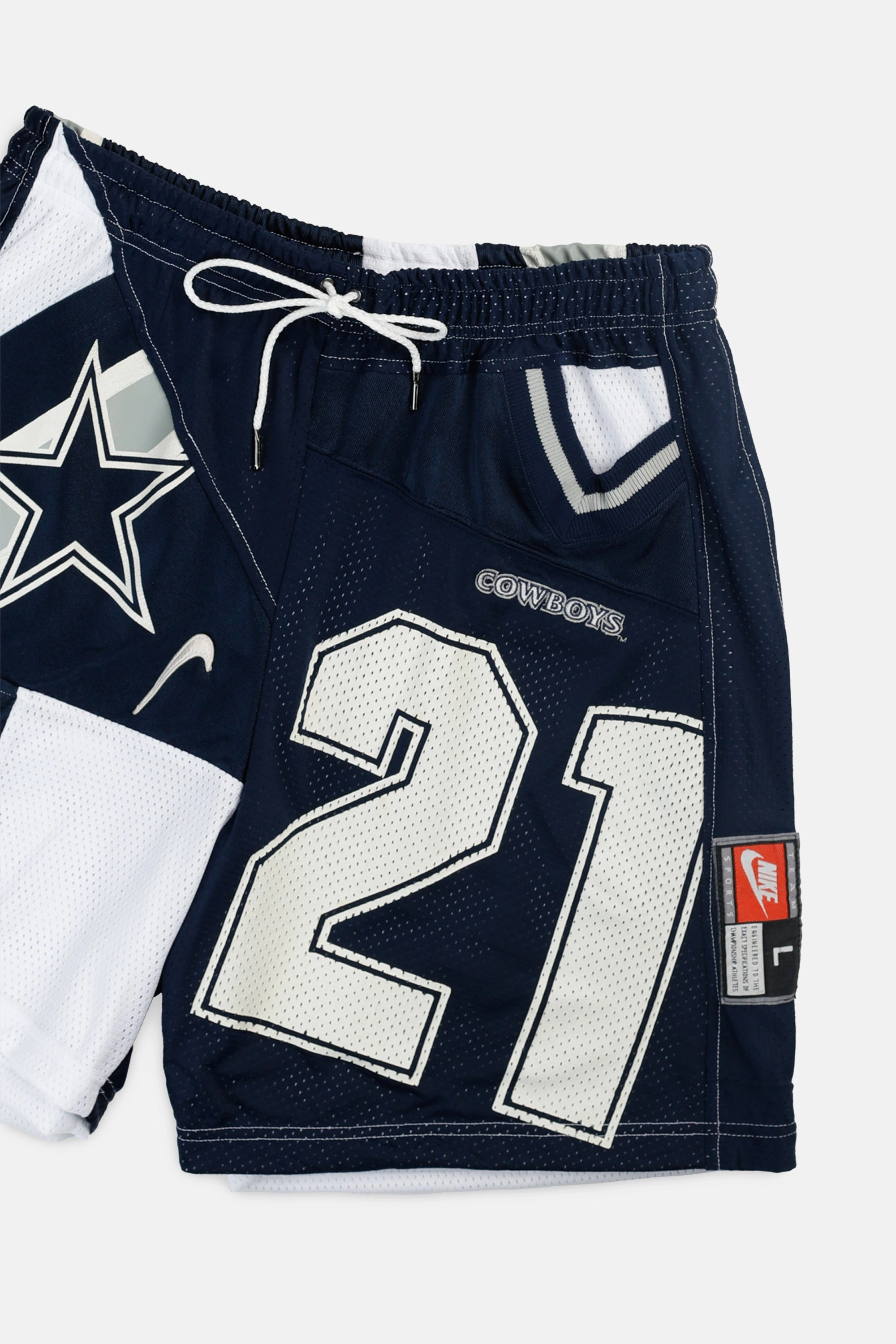 Unisex Rework Dallas Cowboys NFL Jersey Shorts - L