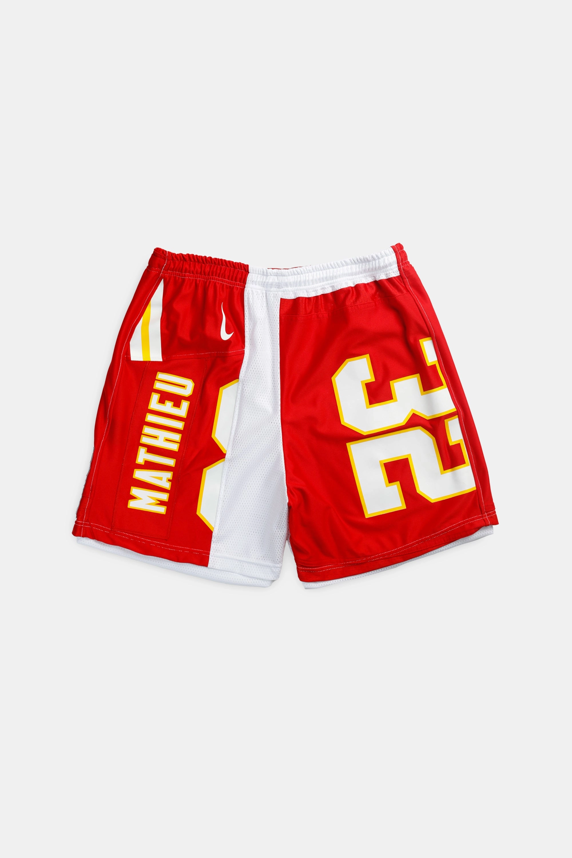 Unisex Rework Kansas City Chiefs NFL Jersey Shorts - XL