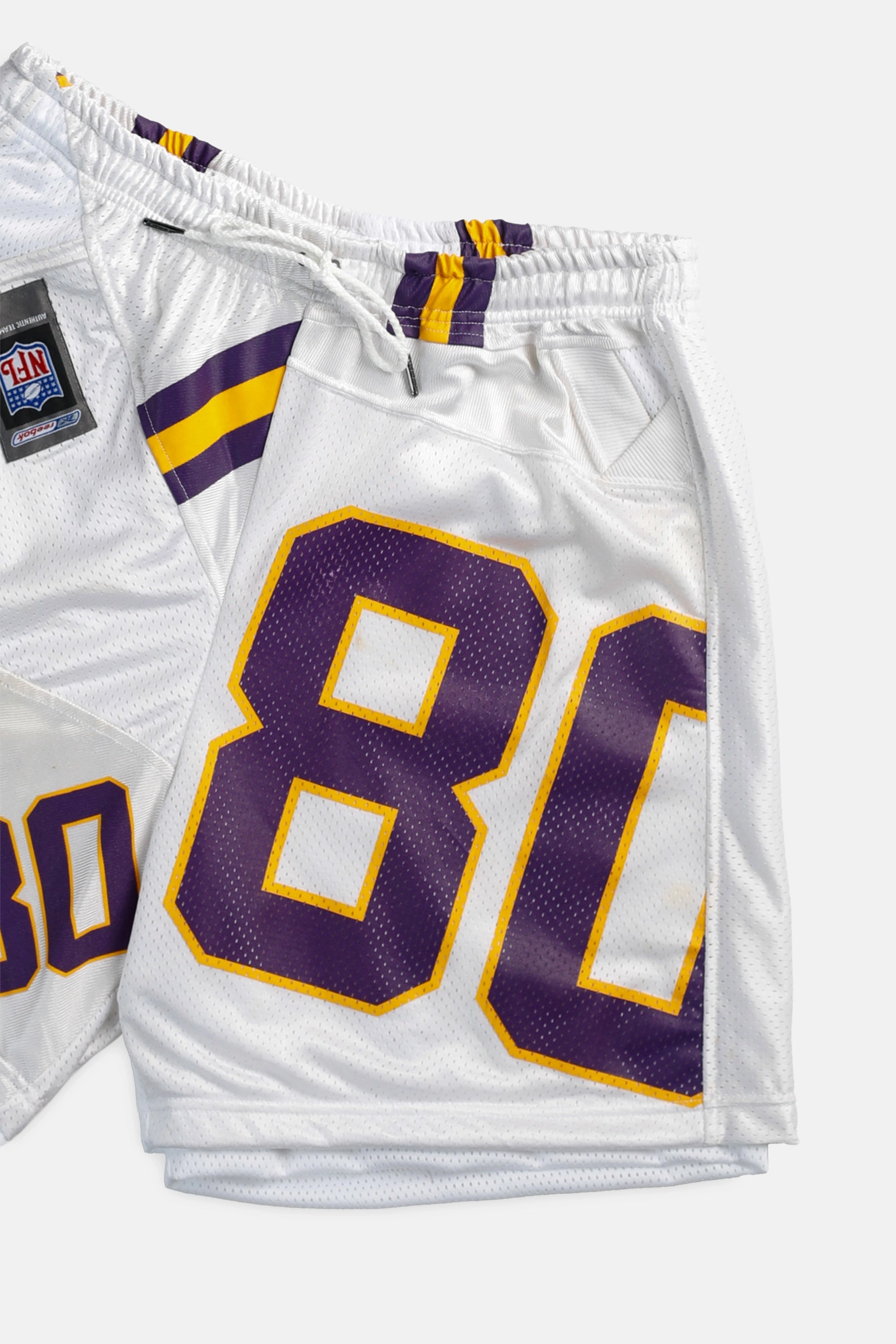 Unisex Rework Minnesota Vikings NFL Jersey Shorts - L