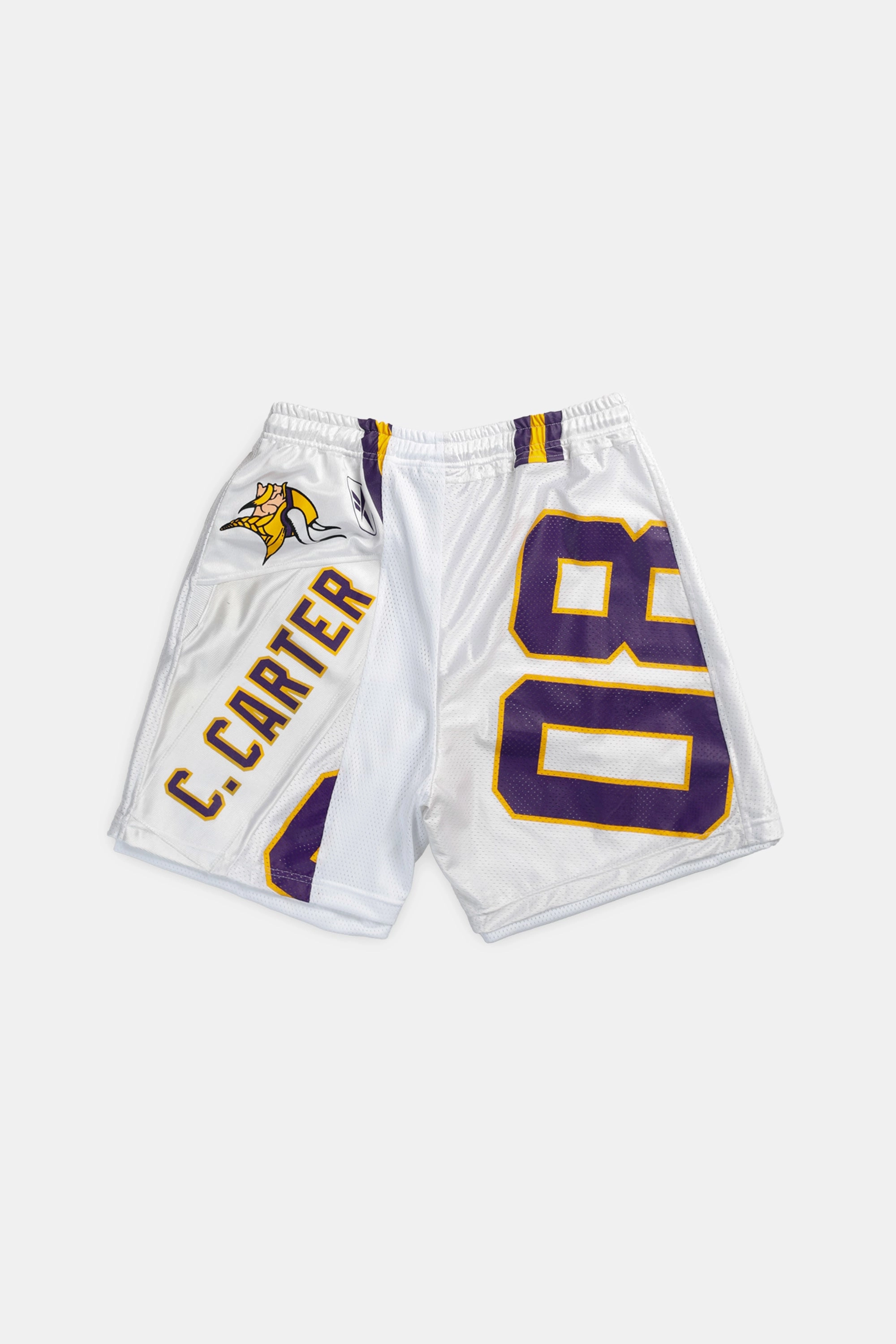 Unisex Rework Minnesota Vikings NFL Jersey Shorts - L