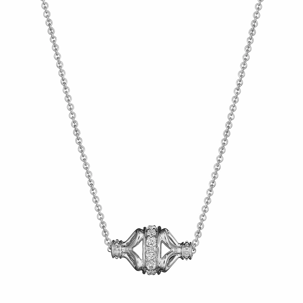 Verragio 18k Tiara Diamond Rondelle Necklace