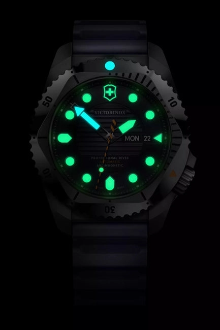 Victorinox Dive Pro Automatic Blue Rubber Black Dial Watch 241995