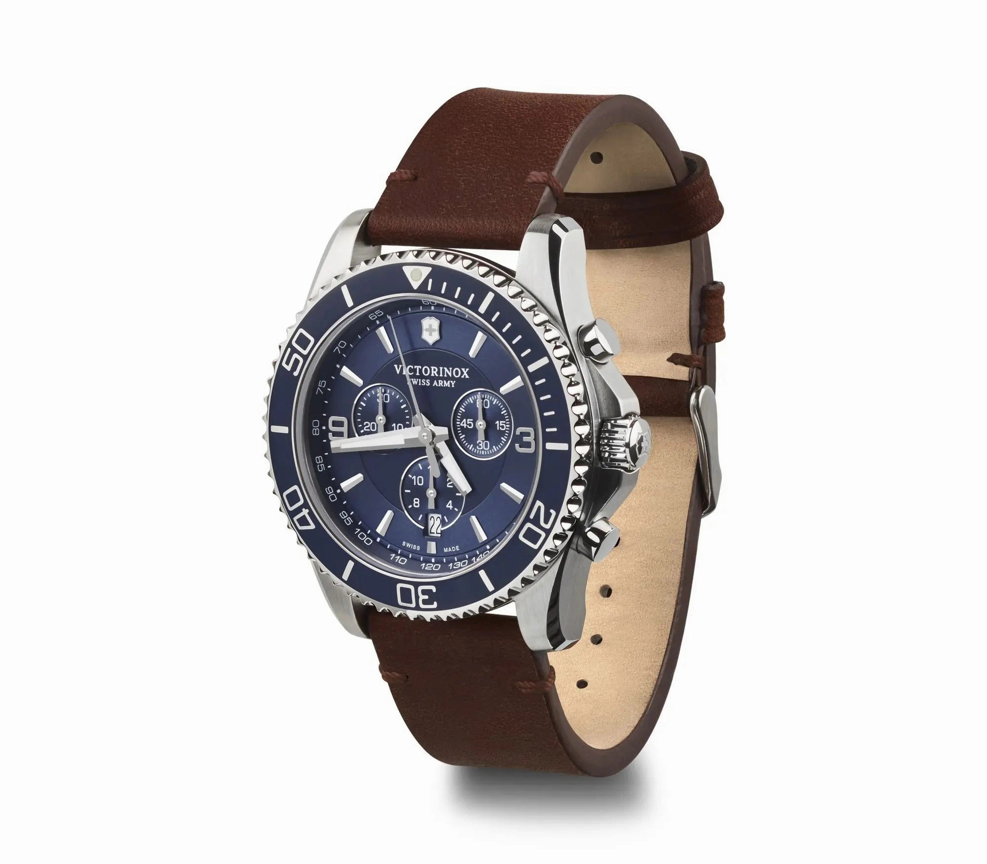 Victorinox Maverick Chronograph Blue Dial Mens Watch 241865