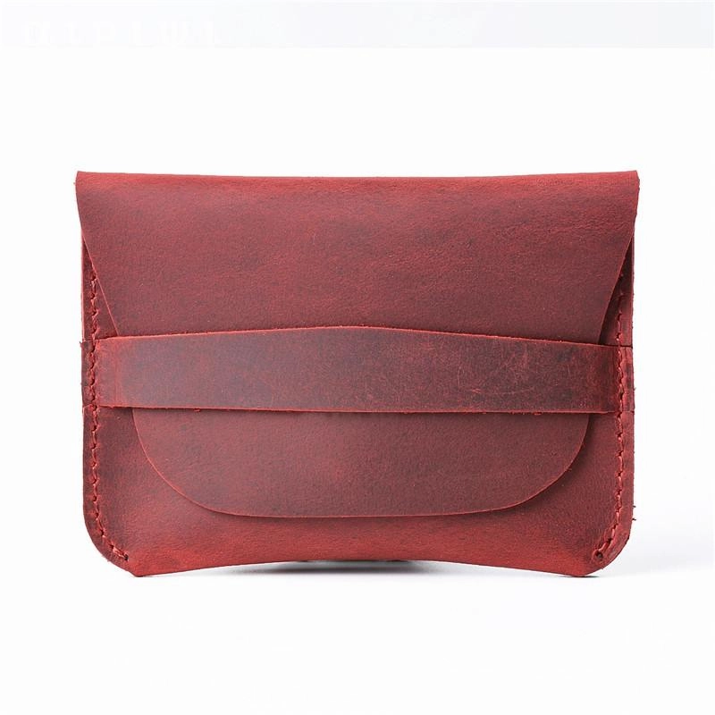 Vintage Brown Leather Men's Coin Holder Black Card Wallet Slim billfold Wallet For Men