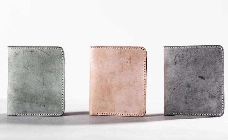 Vintage Handmade Leather Mens Small Wallet Bifold billfold Wallet for Men