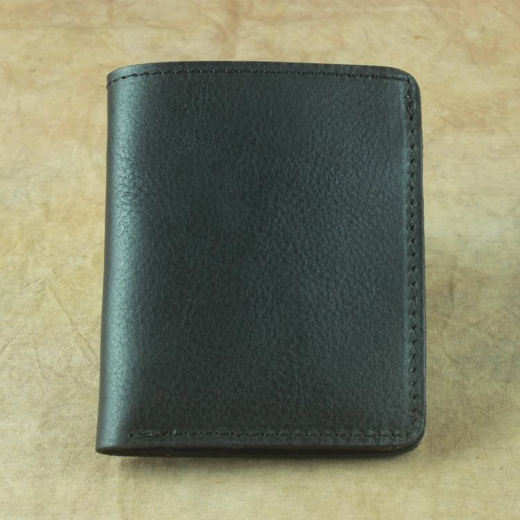 Vintage Mens Leather Slim Bifold Small Wallet Cool billfold Slim Small Wallet for Men