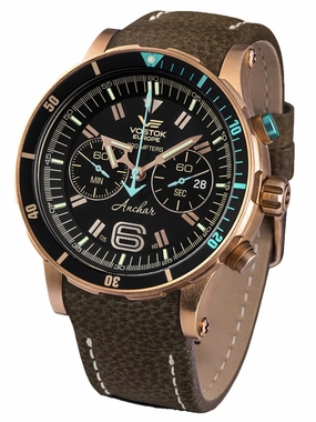 Vostok-Europe ANCHAR Bronze Chronograph - Mens Diving Watch 6S21-510O585