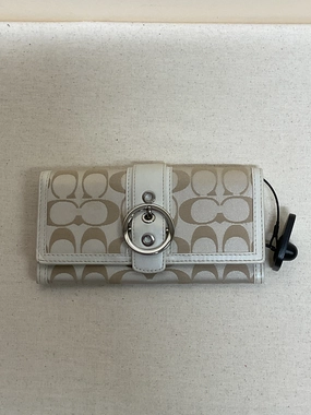 Wallet Designer By Coach In Cream, Size:Medium