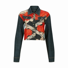 Wmns Bloom Trompe L'oeil Shirt 'Red'