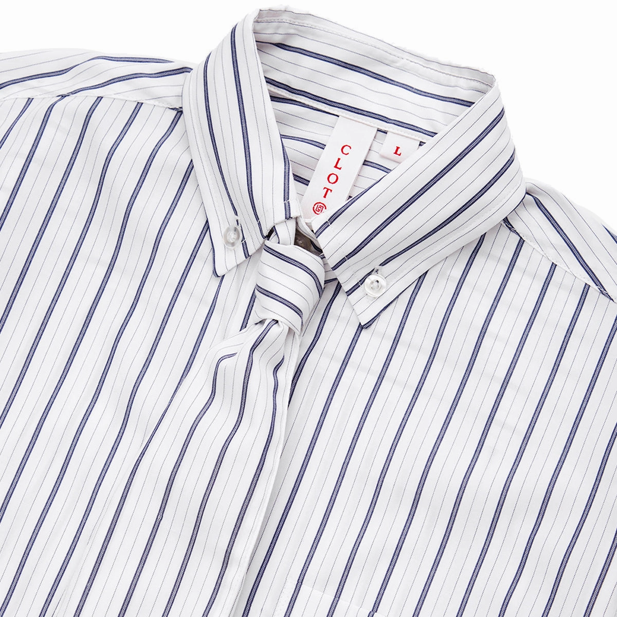 Wmns Stripe Shirt 'White'