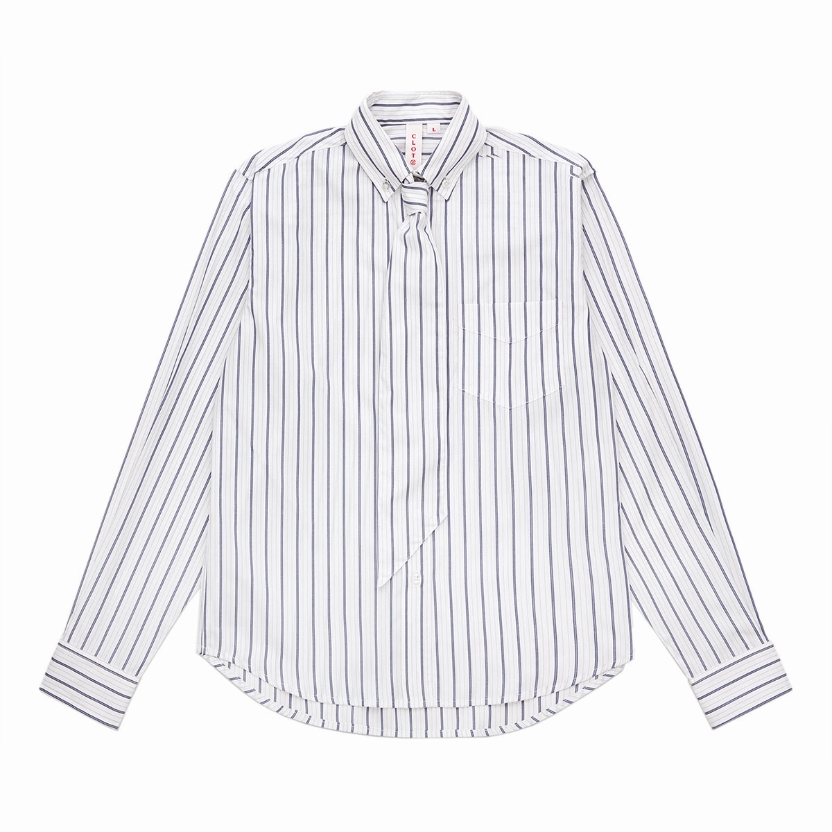 Wmns Stripe Shirt 'White'