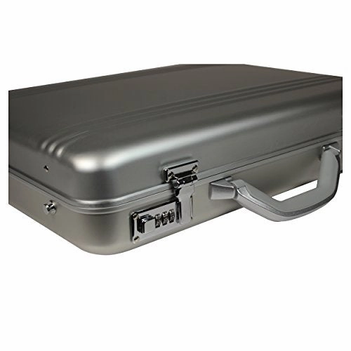 World Traveler European-style Aluminum Silver Laptop Attache Case, One Size
