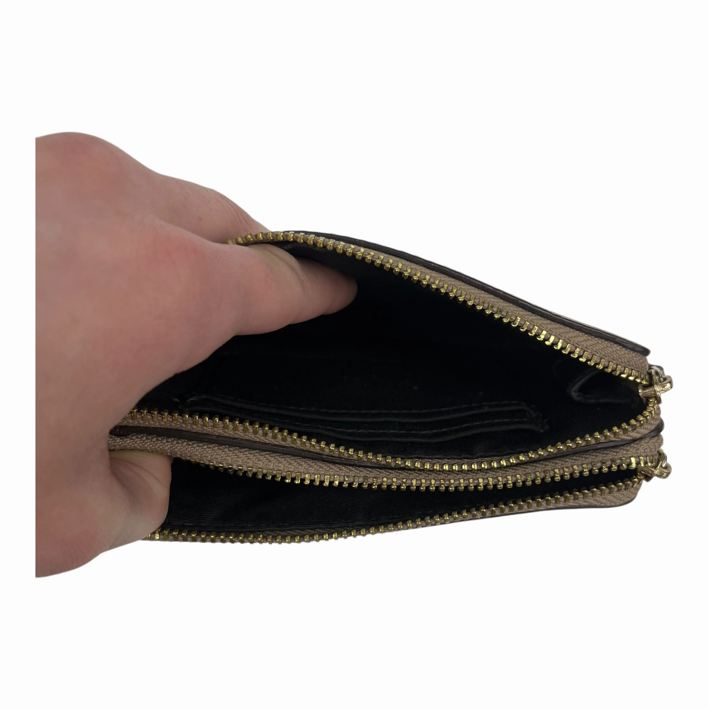 Wristlet Designer By Coach In Tan, Size:Small