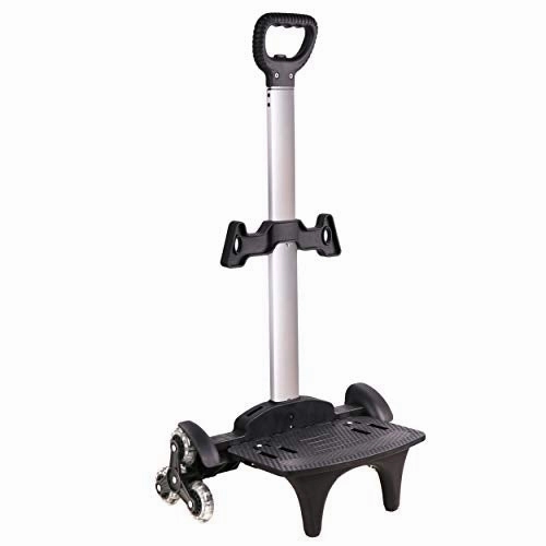 Yuelun Backpack Trolley - 6 Wheels Trolley Hand Aluminium Alloy Folding Hand Truck for Schoolbag/Luggage/Backpack